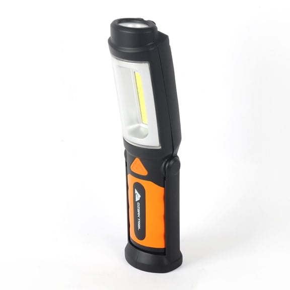 Lampe de travail et lampe de poche DEL portative Ozark Trail avec base magnétique et crochet de suspension, fonctionne sur batterie