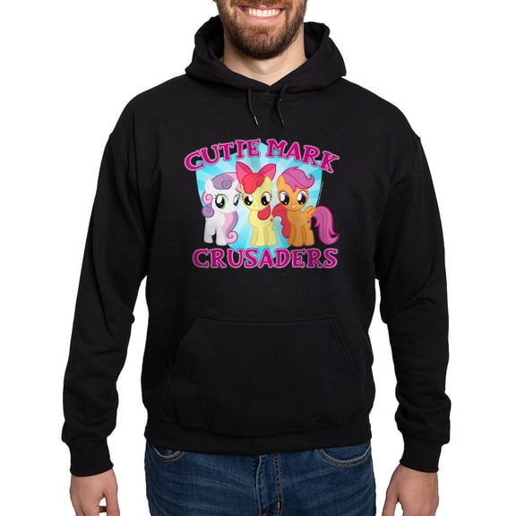 CafePress - My Little Pony Cutie Mark Hoodie (Dark) - Pullover Hoodie, Classic, Comfortable Hooded Sweatshirt