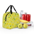 thumbnail image 4 of Bingfone Bright Lemons Print Lunch Bag Insulated Lunch Box, Small Leakproof Cooler Food Lunch Containers Reusable High Capacity Lunch Tote Bags for Work, Travel, Outdoor, 4 of 5