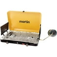 thumbnail image 2 of Martin MCS250 Poêle-Gril de Camping Portable au Propane pour l'Extérieur à 2 Brûleurs, Jaune, 2 of 6