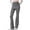 Grey, variant on High Waist Shirred Yoga Pants Outer Wear Running Workout Pants Fitness Flare Pants For Comfy And Stylish Look Black,S