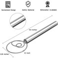 thumbnail image 2 of Batidor de masa danés, batidor danés de acero inoxidable de 12 pulgadas, herramienta para hornear para pan, galletas, pasteles o pizzas, batidor, ganchos, accesorios de cocina, her, 2 of 5