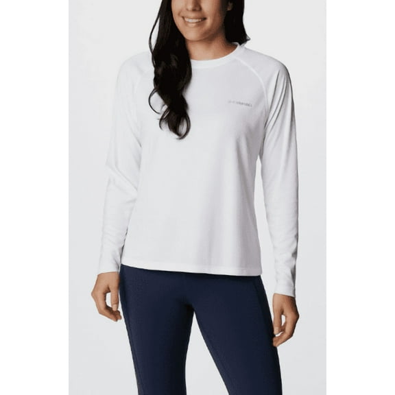 Columbia Women’s Omni-Shade 50 UPF Long Sleeve Sun Tee XL White