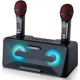 thumbnail image 2 of Portable Karaoke Machine for Kids with Bluetooth Speakers, 2 Wireless Microphones &amp; PA System, 2 of 9