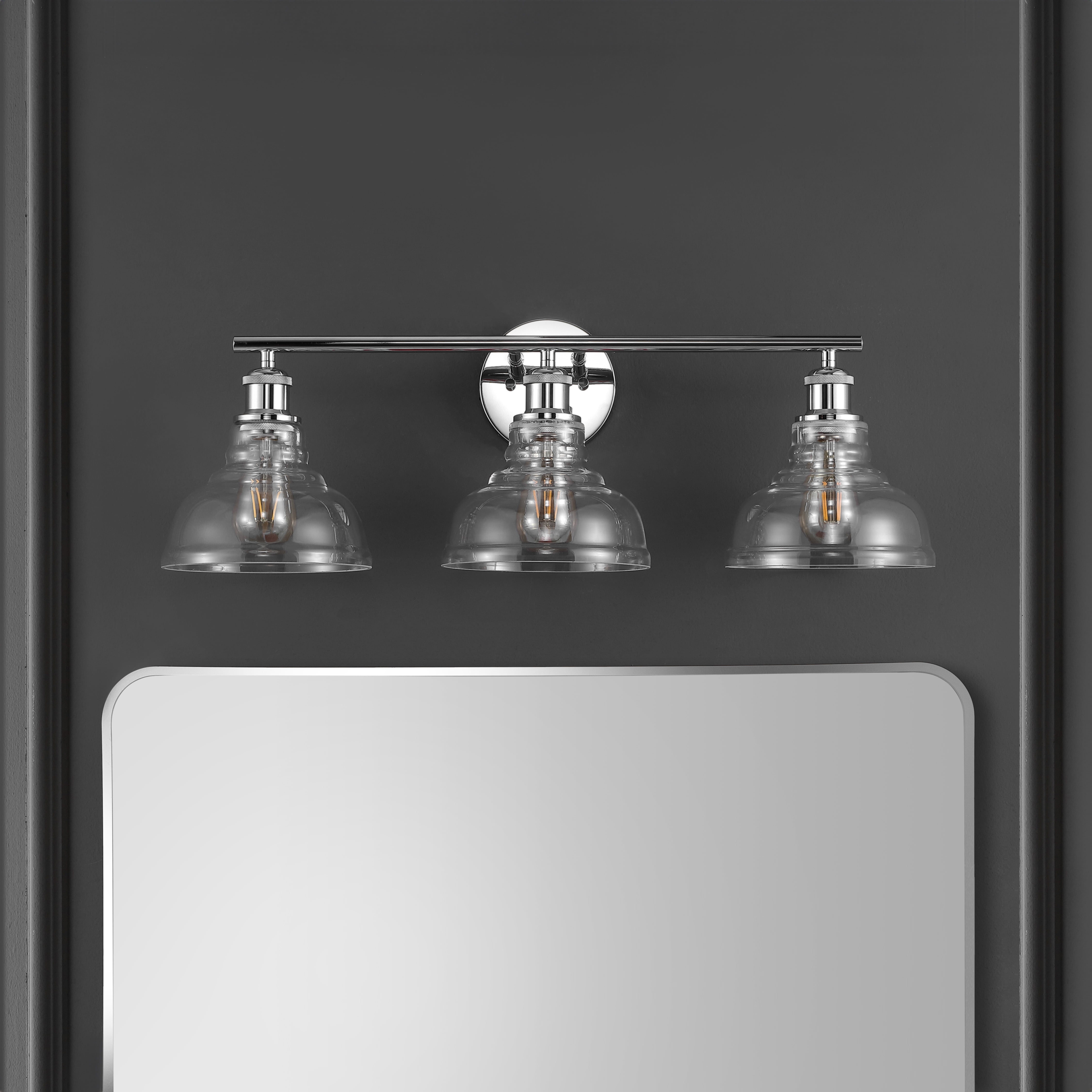 Safavieh Calyna 3-Light 27.25" Industrial Iron Sconces, Silver