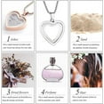 thumbnail image 6 of 3 Pack Hourglass Urn Necklaces for Ashes Heart Cremation Stainless Steel Glass Bottle Pendant Keepsake Timeless Memorial Jewelry Gift for Women Men, 6 of 7