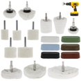 thumbnail image 1 of 19Pcs Polishing Pads Set Soft Scratch Free Polishing Wheel Wear Resistant Reusable Buffing Wheel Column Mushroom Cone Shaped Polishing Tool for Plastic Metal Wood Glass Jewelry, 1 of 11