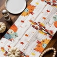 thumbnail image 2 of Thanksgiving Gnome Table Runner, Autumn Thanksgiving Kitchen Dining Table Decoration for Home Party Decor 13x60 Inches, 2 of 9