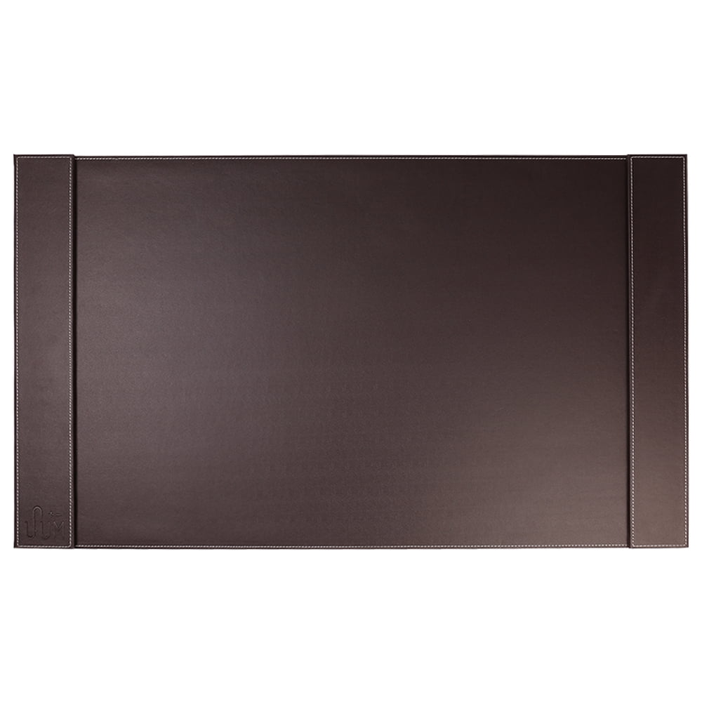 SUM Edge Series Hard Surface Stationary Vegan Leather Office Table top Desk Pad 34 x 20 for Desktops or Laptops