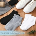 thumbnail image 6 of 48 Pairs Men Quarter Ankle Socks Moisture Wicking Athletic Crew Casual Sports Socks Bulk for Homeless, 6 of 6