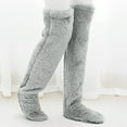 thumbnail image 7 of XuJwPNcy Women's Fuzzy Thigh High Socks Warmer over Knee High Plush per Stockings Winter Leg Warmers, 7 of 7