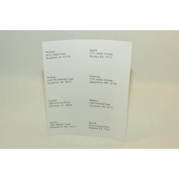 Compulabel 312658 White Butt Cutt, Square Corner Labels for Laser and Inkjet Printers, 4 1/4 x 2 3/4 Inch, Permanent Adhesive, 8 per Sheet, 100 Sheets per Carton