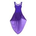 thumbnail image 3 of iiniim Kids Girls Sleeveless Ballet Lyrical Dance Costume Gymnastics Leotard High-Low Hem Tutu Dress Chiffon Dancing Skirts, 3 of 7