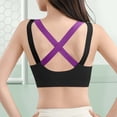 thumbnail image 4 of YTCAMLO Plus Size Sports Bras for Women Athletic Cross Back Moisture Wicking Seamless Bra Supportive No Underwire Bralettes Gym Activewear, 4 of 5