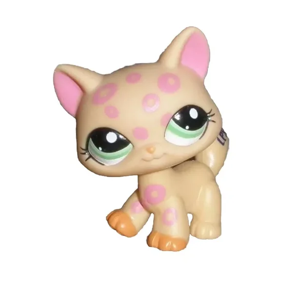 Littlest Pet Shop LPS 1869 ORANGE & PINK SPOTTED CHEETAH Rare New