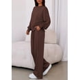 thumbnail image 4 of Conjunto de Lounge PRETTYGARDEN para Mujer 2 Piezas Marrón XXL, 4 of 8