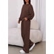 thumbnail image 4 of Conjunto de Lounge PRETTYGARDEN para Mujer 2 Piezas Marrón XXL, 4 of 8