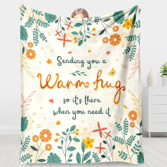 Get Well Gifts for Women, Get Well Blanket Gifts, Get Well Gifts for Women After Surgery, Thinking of You Gifts for Women, Feel Better Gifts for Women Throw Blanket 60"×50"