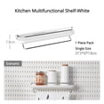 thumbnail image 3 of Nuevos accesorios de tablero perforado para bricolaje, estantes colgantes, ganchos de almacenamiento, organizador de pared sin perforaciones, manualidades, organización para garaje, cocina y habitació, 3 of 5