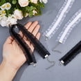 thumbnail image 3 of 4Pcs 2 Colors Gothic Ruffled Lace Choker Necklaces for Women Mixed Color 12.01 inch(30.5cm) 2pcs/color, 3 of 6