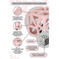 thumbnail image 2 of Malarkey Kids Silicone Chew Cube Rattle Teether for Newborns & Toddlers, Pink – BPA-Free, 2 of 5