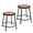 Black 18", variant on Hampden Furnishings Flynn Collection 24" Masonite/Steel Stool, Black, Pack of 2
