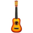 thumbnail image 3 of Guitarra acústica de 21 pulgadas, tamaño pequeño, portátil, de madera para niños (color sol), 3 of 7