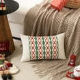 thumbnail image 3 of Fancy Homi Set of 2 Boho Christmas Decorative Throw Pillow Covers 12x20 inch for Living Room Couch Bed Sofa, Modern Farmhouse Holiday Home Decor, Soft Cotton Line Lumbar Cushion Case Christmas Gift, 3 of 6
