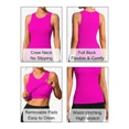 thumbnail image 3 of ANFERRY Ribbed Workout Tank Tops for Women Seamless Full Length Athletic Camisole with Built in Bra, 3 of 9