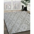 thumbnail image 2 of Ahgly Company Indoor Square Patterned Light Gray Novelty Area Rugs, 3' Square, 2 of 6