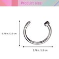 thumbnail image 3 of EeaseMX 22 piezas de acero inoxidable para piercing de nariz, labio, labio, labio, piercing corporal., 3 of 8