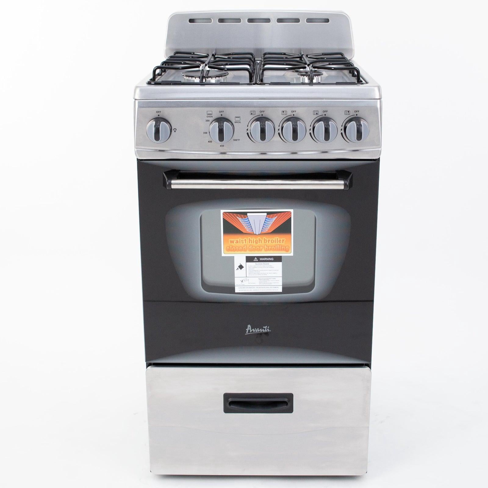 Avanti 20" Compact Gas Range Oven, in White (GR2011CW)