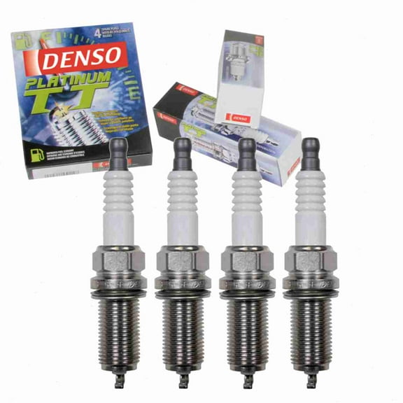 4 pc DENSO Platinum TT Spark Plugs compatible with Subaru Impreza 2.5L H4 2004-2014