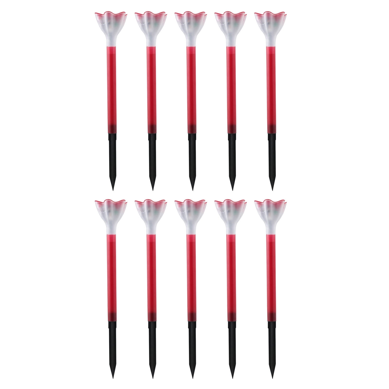 10Pcs Solar Lights Outdoor Waterproof, Flashing Color Changing LED Landscape Lighting Outdoor