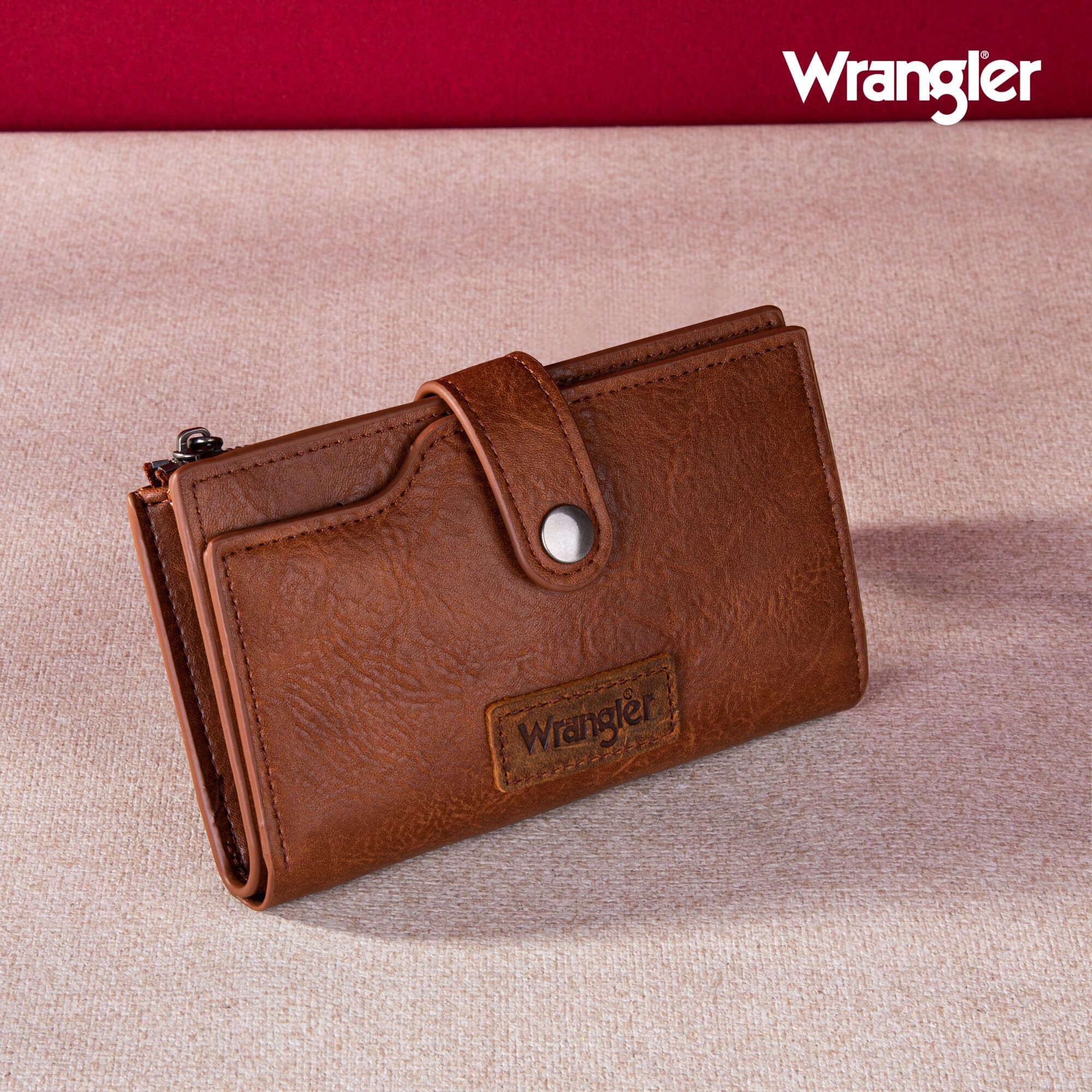 Montana West Wrangler Slim Bifold Wallet, Brown photo 6