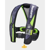Bluestorm Gear Atmos 40 Inflatable PFD Life Jacket (Hi-Vis Green) | | US Coast Guard Approved Automatic/Manual Life Vest for Adults