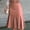 Rose Pink, variant on Women‘s Solid Color Midi Skirt – High-Waist Mermaid Hem with Wide Belt Everyday Outfit Essential Wine Red,M