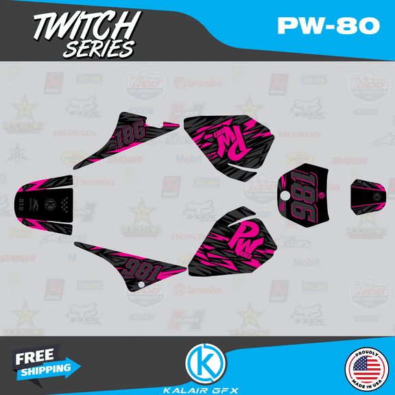 Kalair GFX Graphics Kit for Yamaha PW80 (1990-2008) Twitch Series