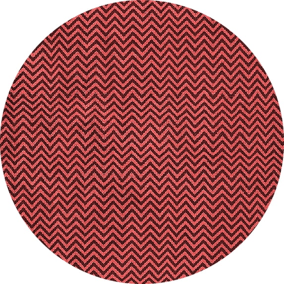 Ahgly Company Indoor Round Oriental Red Industrial Area Rugs, 8' Round