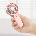 thumbnail image 1 of portátil recargable Mini ventilador de mano Ventilador de refrigeración personal Habitación para libre Oficina Dormitorio Campament Rosa 5x2x1 pulgadas perfecl Ventilador de refrigeración portátil, 1 of 8