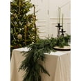 thumbnail image 4 of Guvpev 9FT Handmade Christmas Cedar Garland, Artificial Winter Pine Needles Greenery Garland Ornaments for Mantel, Table, Stairs, TV Cabinet, Winter, Holiday, Indoor Outdoor Christmas Decorations, 4 of 9