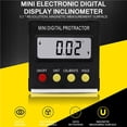 thumbnail image 4 of Riwesomey Transportador digital Inclinómetro electrónico de alta precisión Buscador de ángulo de nivel portátil Medidor de nivel de retroiluminación Medidores de medidas dimensionales Riwesomey TO001983-00, 4 of 6