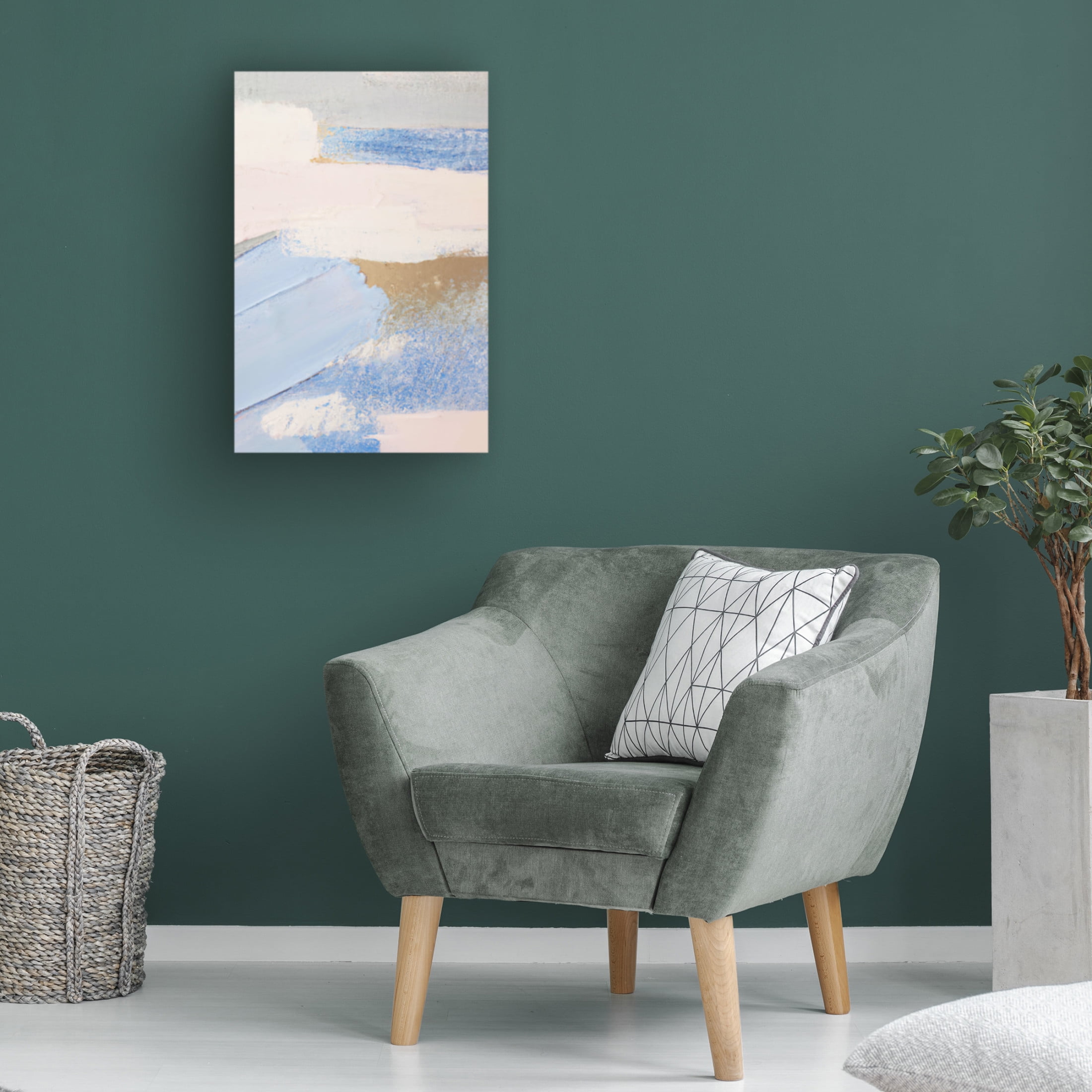 Trademark Fine Art Melloi Art Prints Brush Strokes Abstract Painting Canvas Wall Art