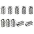 thumbnail image 1 of Unique Bargains Adaptateurs Filetés Manchon Réducteur Écrou M5 * 0,8 Mâle à M3 * 0,5 Femelle Réparation Insert Vis Réducteur 8mm 10 Pcs, 1 of 6
