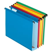 Pendaflex SureHook Reinforced Extra Capacity Hanging Folders, Letter Size, Assorted Colors, 1/5 Cut, 20/BX