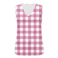 thumbnail image 4 of Gamivast Summer Tank Tops for Women Print V-Neck Flowy Fit Pleated Front Blouse Soft Breathable Chiffon Sleeveless Shirts Beach Vacation Daily Casual Lounge outfits, 4 of 8