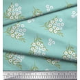 thumbnail image 2 of Soimoi Cotton Duck Fabric Leaves & Floral Artistic Print Sewing Fabric Yard 56 Inch Wide, 2 of 3
