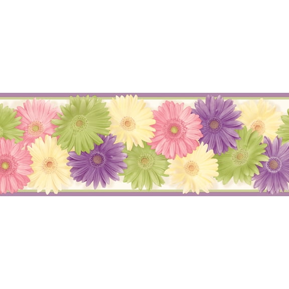 Chesapeake Lakh Purple Daisy Chain Border