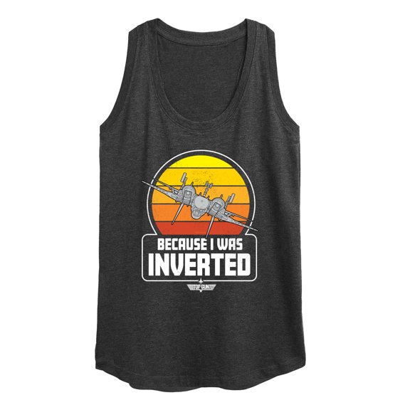 Top Gun - Because I Was Inverted - Women's Racerback Tank Top