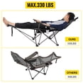 thumbnail image 4 of Silla de Campamento Plegable VEVOR Reclinable Azul con Reposapiés, 4 of 9